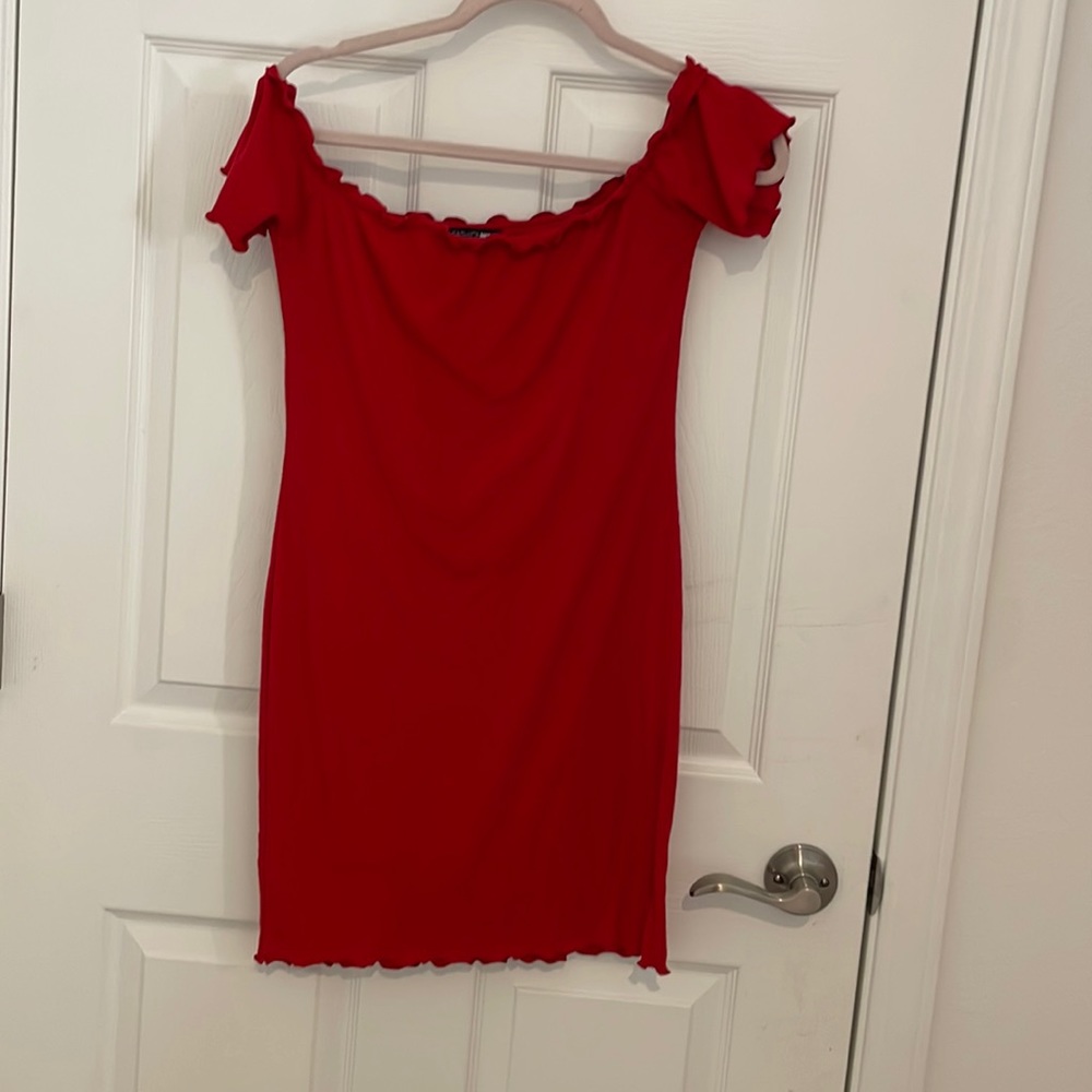 Red fashion nova mini dress